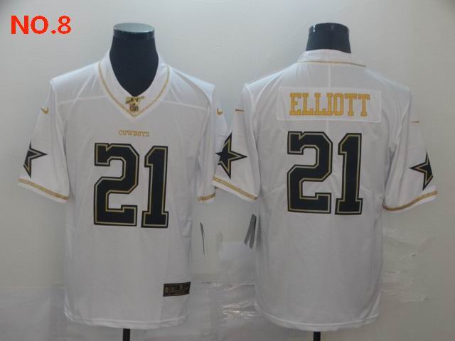 Men's Dallas Cowboys #21 Ezekiel Elliott Jerseys NO.8;